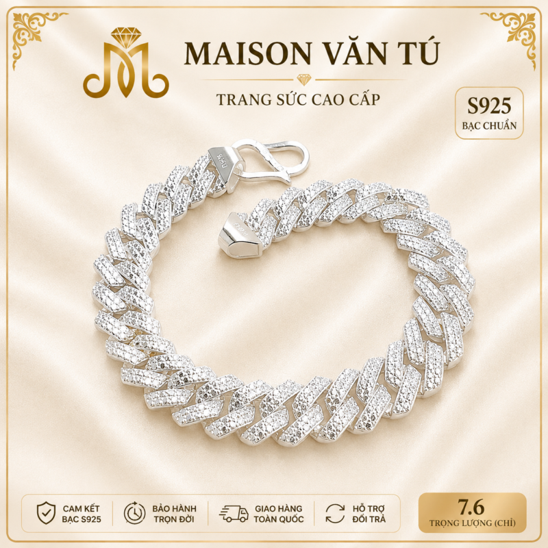 Lắc tay bạc ta s925 27773